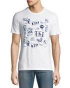 3-dimensional Cinema Scene Tee, White