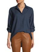 Everson Nocturnal Cotton Pocket Blouse