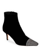 Velvet Booties With
