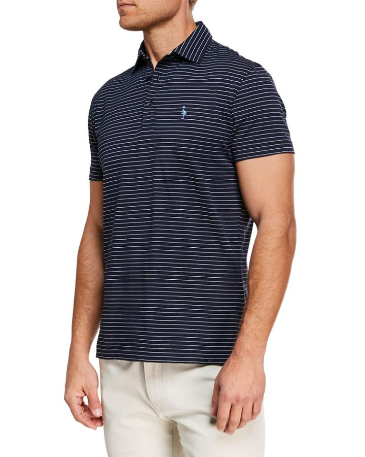 Men's Striped Polo