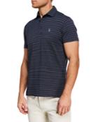Men's Striped Polo