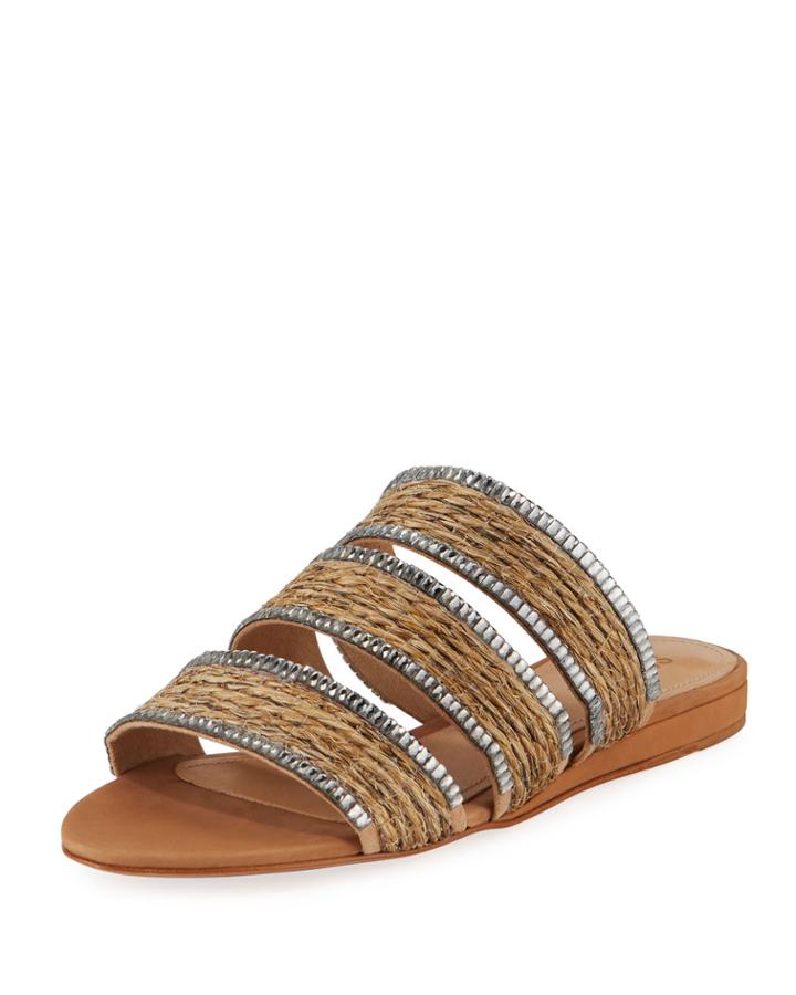 Belloni Flat Embellished Leather