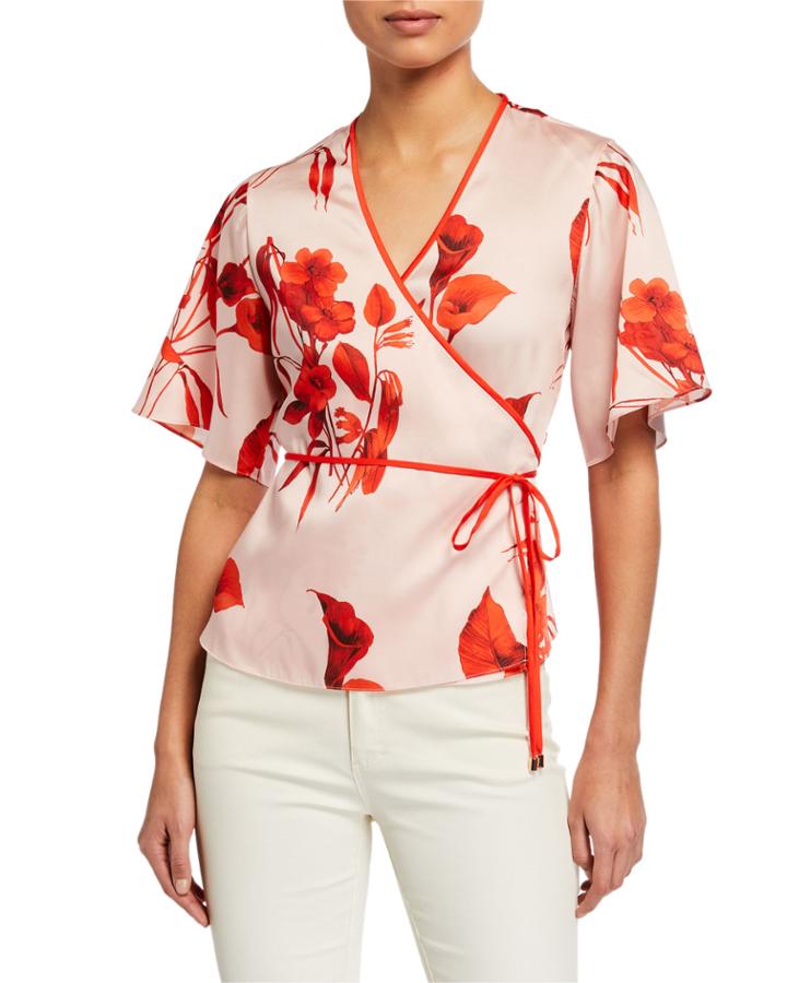 Melonyy Fantasia Print Wrap Top