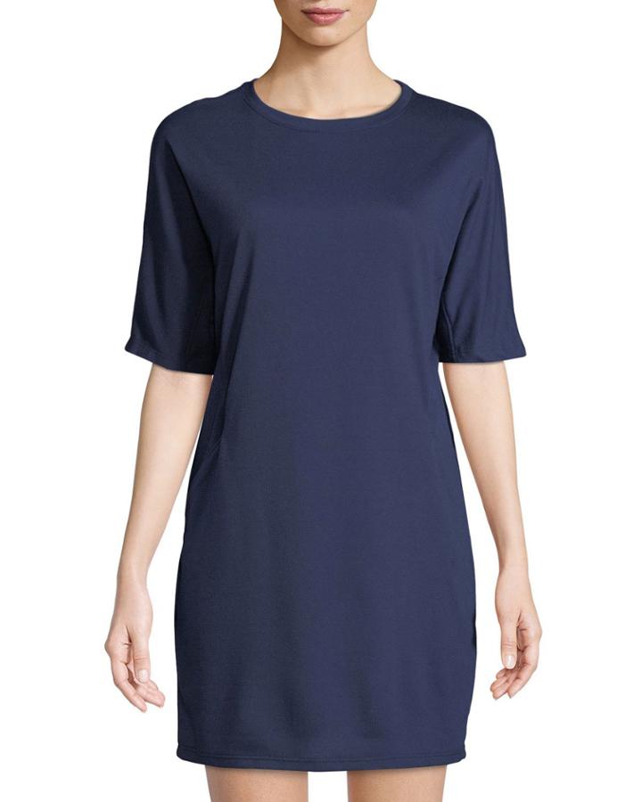 Short-sleeve Cocoon Cozy Knit Dress