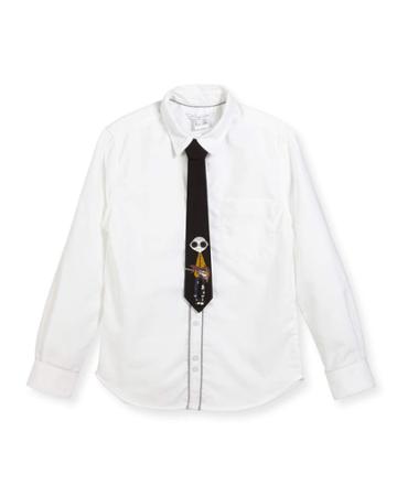 Long-sleeve Oxford Shirt W/ Mister Marc Tie,