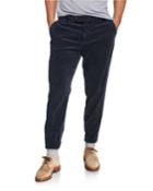 Men's Flat-front Corduroy Trouser Pants