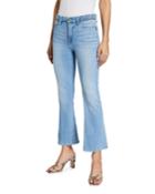 Le Crop Mini Boot-cut Jeans With Braided Waistband