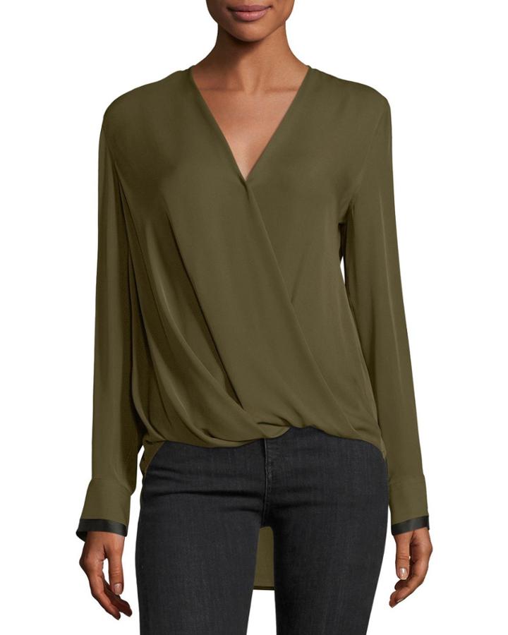 Victor Surplice Long-sleeve High-low