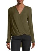 Victor Surplice Long-sleeve High-low