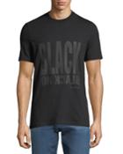 Men's Black-on-black Graphic T-shirt