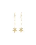 Linear Single-star Drop Earrings