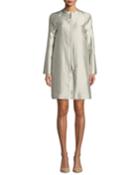 Chalk Double-zip Evening Topper