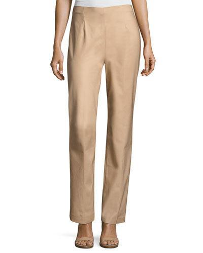 Perfect Side-zip Straight-leg Pants