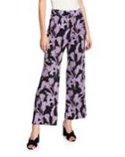 Printed High-waist Wide-leg