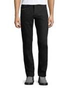 Rockstud-trim Straight-leg Jeans, Black