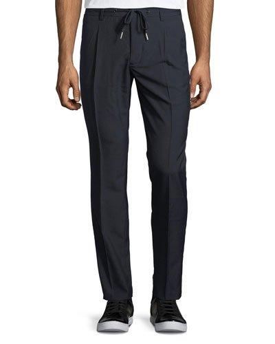 Terrence Drawstring-waist Tapered Trousers