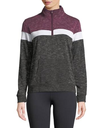 Colorblock Zip-front Pullover Jacket