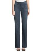 Mid-rise Denim Straight-leg Trousers