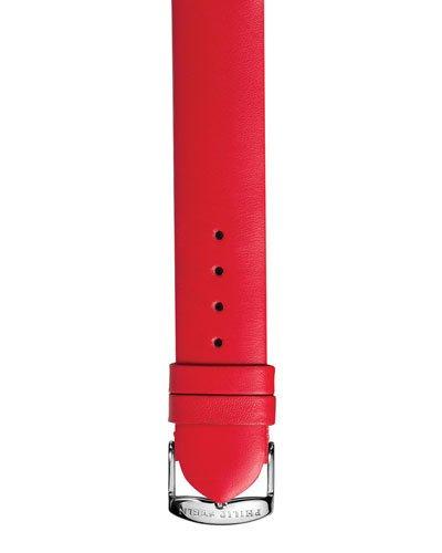 20mm Smooth Calfskin Leather Watch