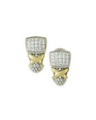 Diamond Lux Pave J-hoop Earrings