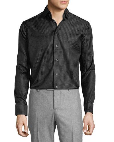 Tonal-dot Long-sleeve