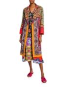 Wrapped Collage Patchwork Coat