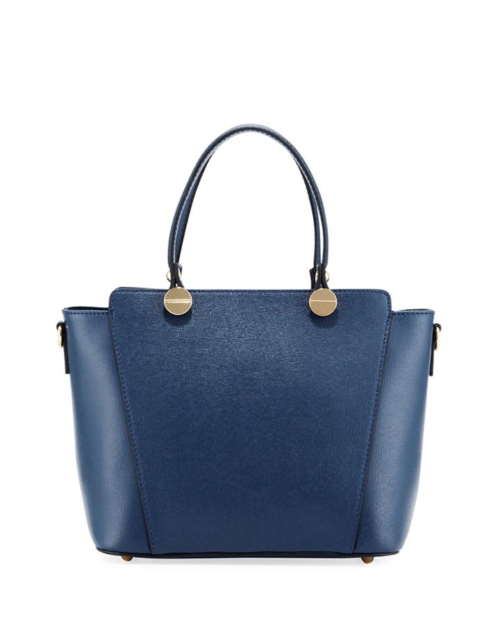 Leather Satchel Tote Bag