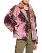 Psychedelic Faux-fur Jacket