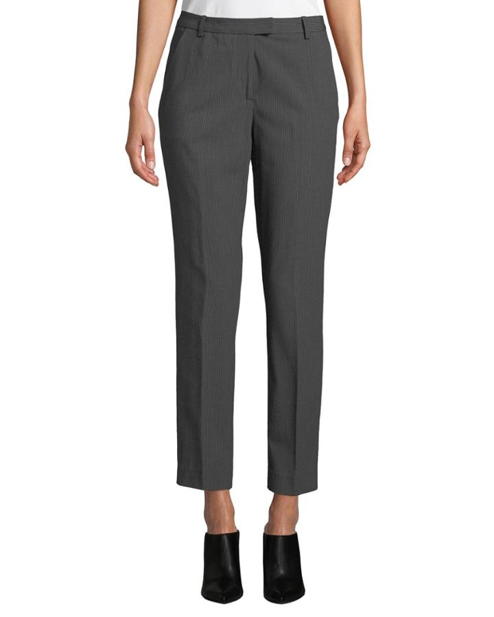 Tallulah Pinstriped Straight-leg Trouser
