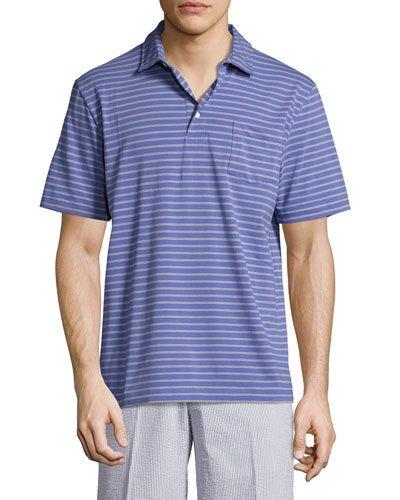 Grandfather Seaside Striped Polo