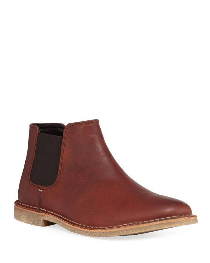 Men's Leather Short Chelsea Boots