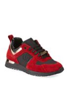 Iris Suede & Patent Trainer