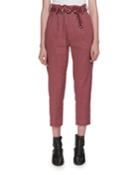 Oah Rosewood City High-waist Cropped Pants