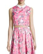 Josephine Sleeveless Floral-print Top