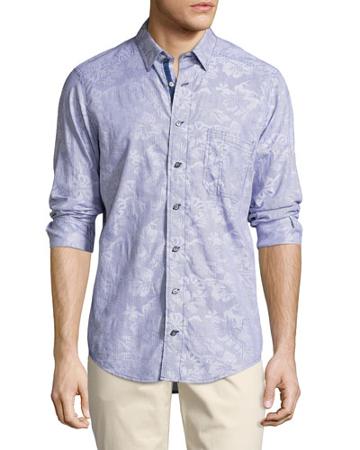 Floral-jacquard Cotton