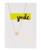 Smiley Necklace With Card