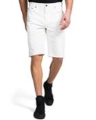 Men's Twill Shorts With Abrasions