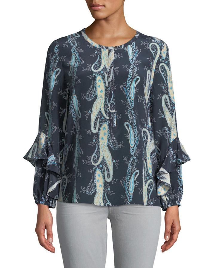 Evita Paisley-print Blouse