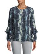 Evita Paisley-print Blouse