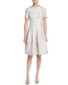 Jacquard Dress W/ Beaded