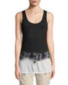 Dip-dye Jersey Tank Top