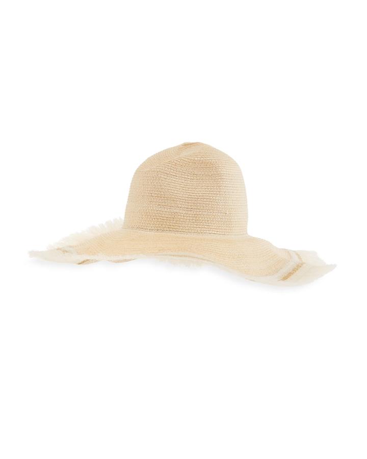 Foldable Straw Hat W/ Wire Brim