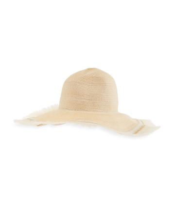 Foldable Straw Hat W/ Wire Brim