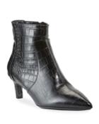 Marilisa Crocodile-embossed Booties