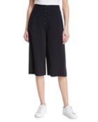 Roy Cropped Button-fly Wide-leg Pants