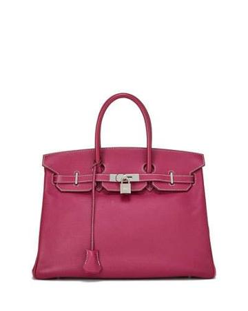 Vintage Candy Birkin Epsom Leather Satchel Bag, Pink
