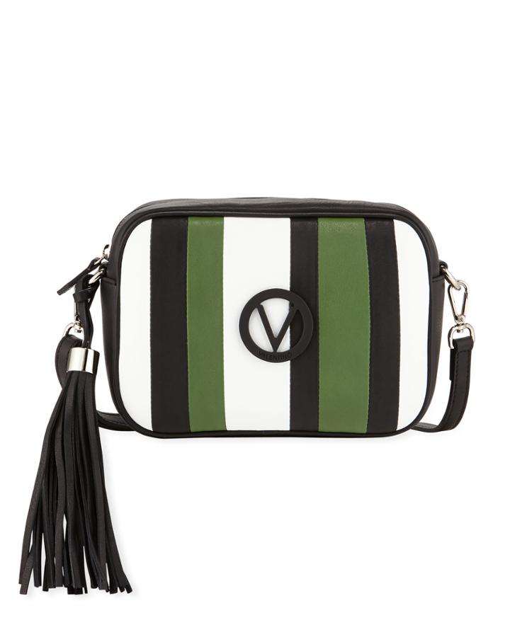 Mia Striped Leather Tassel