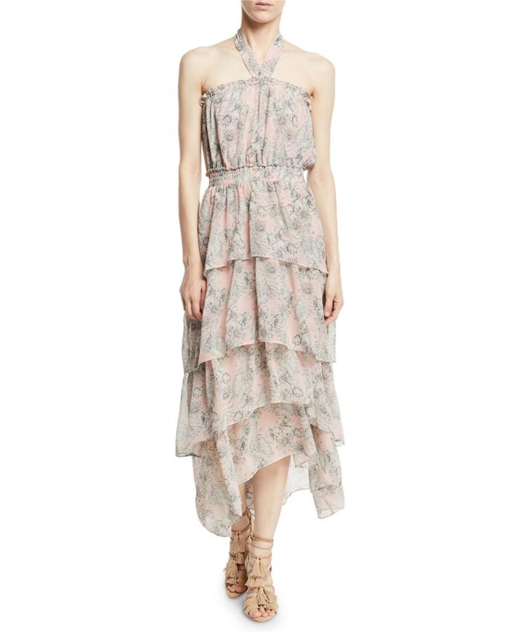 Valeria Halter Floral-print