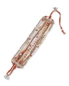 9-row Stone Bracelet, Pink