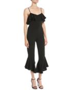 Sansone Cropped Ruffle Jumpsuit